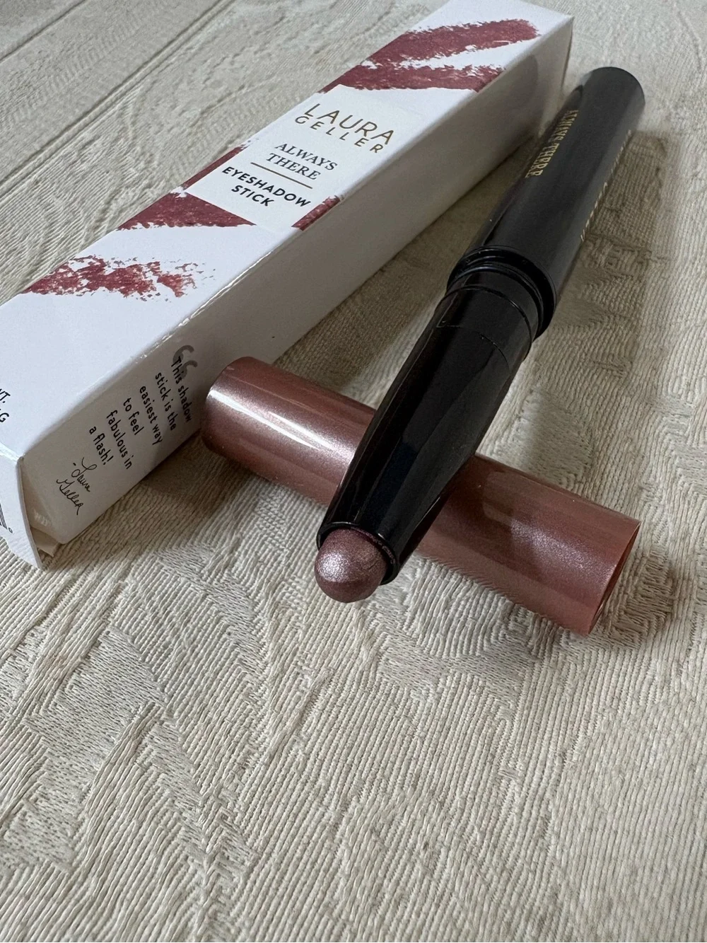 Laura Geller Always There Eyeshadow Stick Crayon Rosy Radiance BNIB